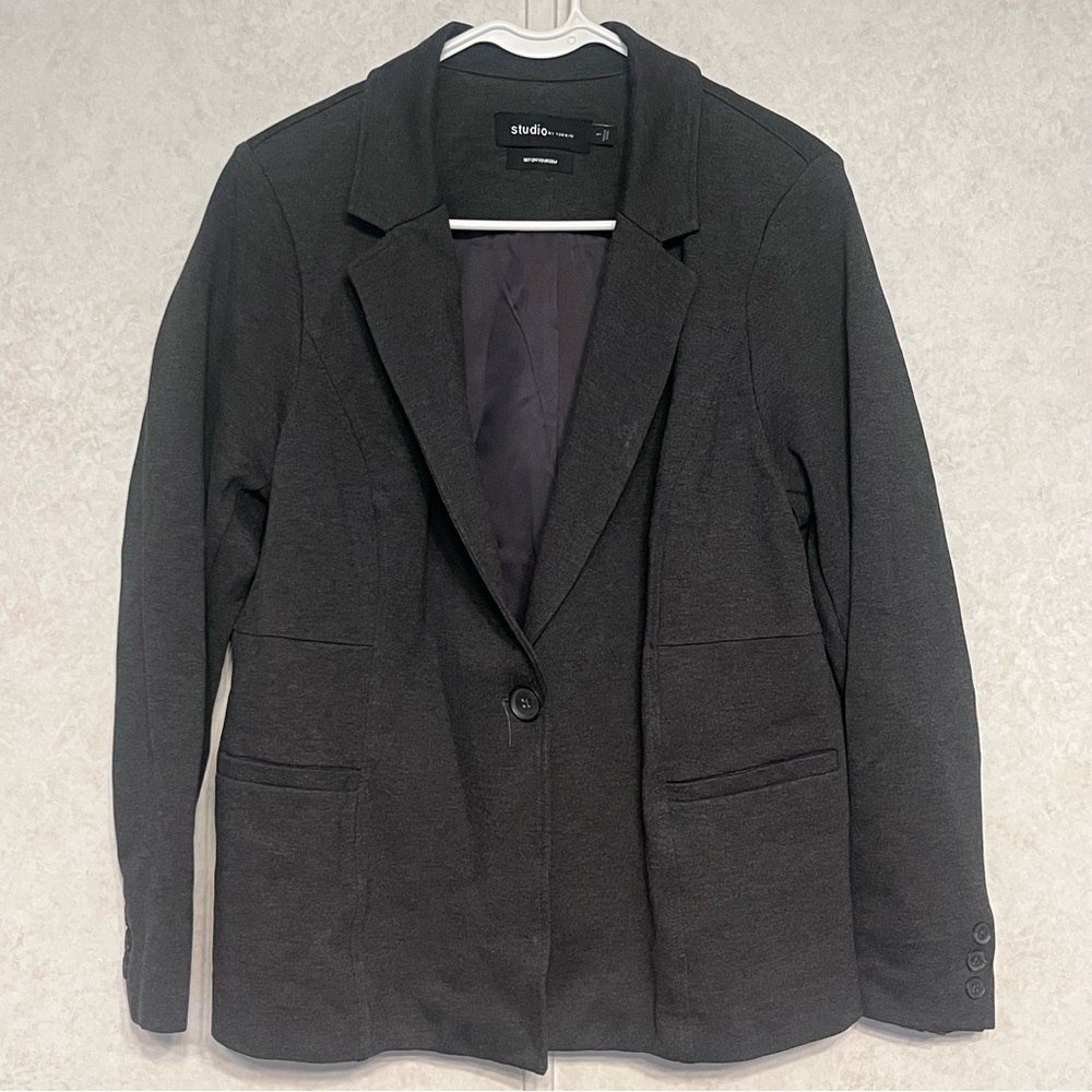 Studio by Torrid Gray‎ Single-Button Tailored Blazer